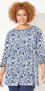 Liz & Me Boatneck Top