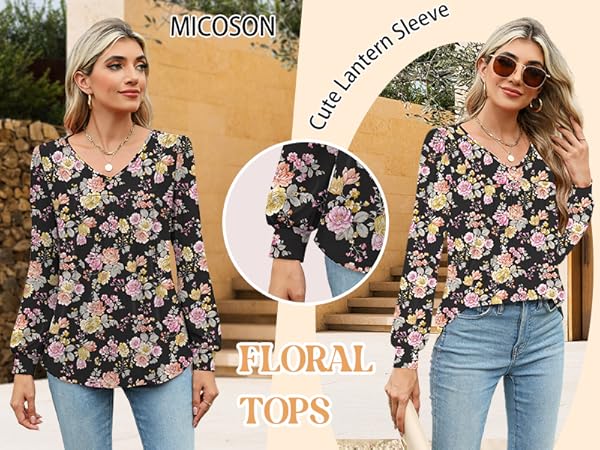 floral blouse