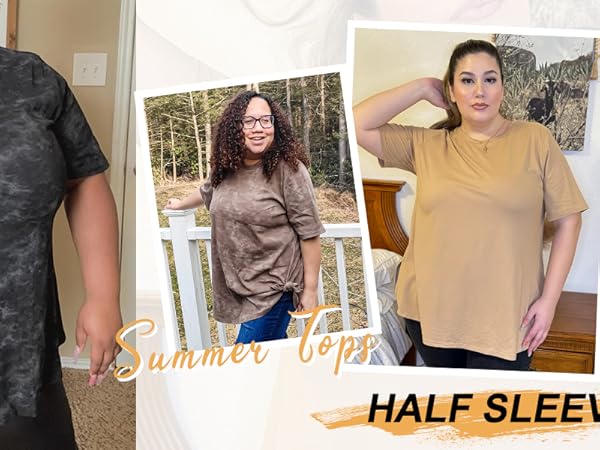 PLUS SIZE SUMMER TOPS FOR WOMEN