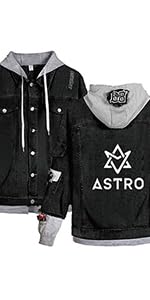 Kpop Unisex Astro Denim Jacket