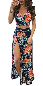 2 piece maxi dresses