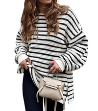 fall sweaters striped sweater women oversized sweaters for women long sweater women tunic sweater