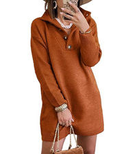 sweater dress winter dress button down turtleneck sweater cozy fall sweater dresses for women trendy