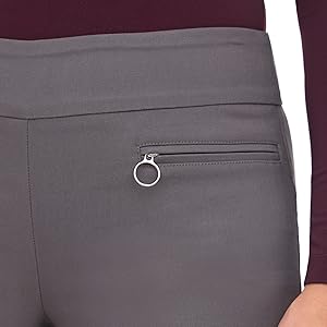 Close up image showing the zipper pocket