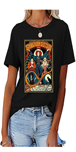 Women Sanderson Sisters Shirt Funny Halloween Graphic Shirt  Witches Hocus Pocus Fall Shirts