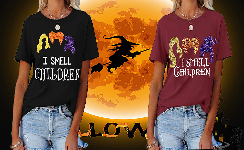 Funny I Smell Children Hocus Pocus Halloween T Shirt