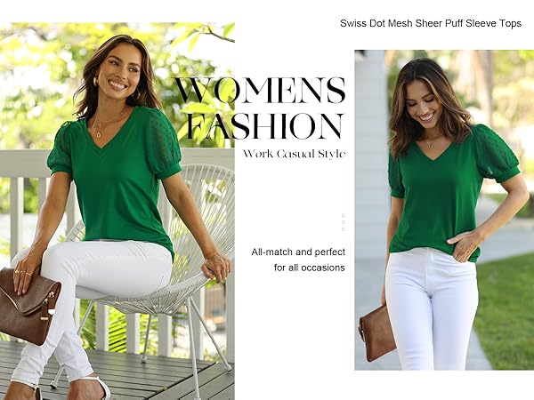 business casual tops for women work clothes