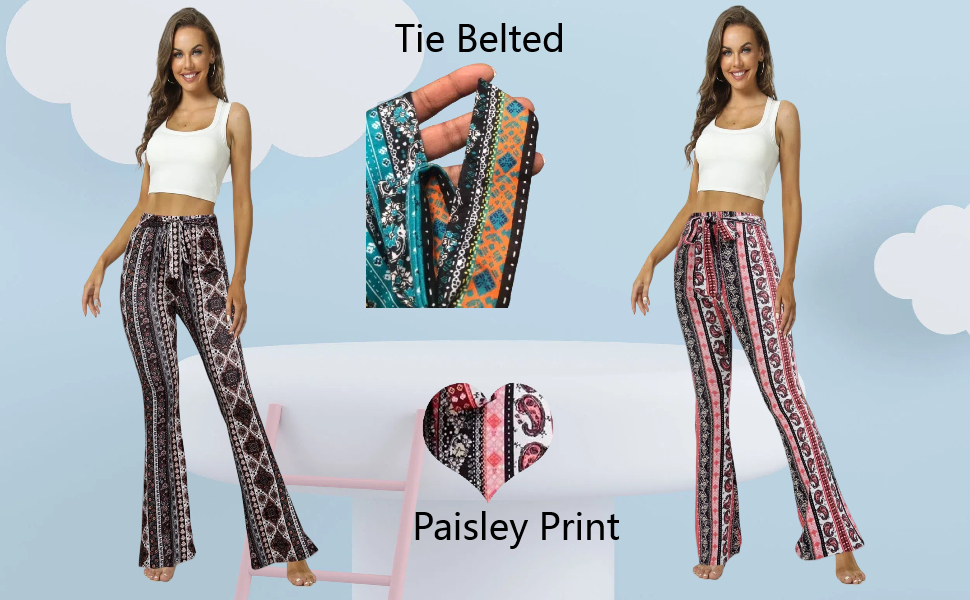 Boho Flare Pants for Women