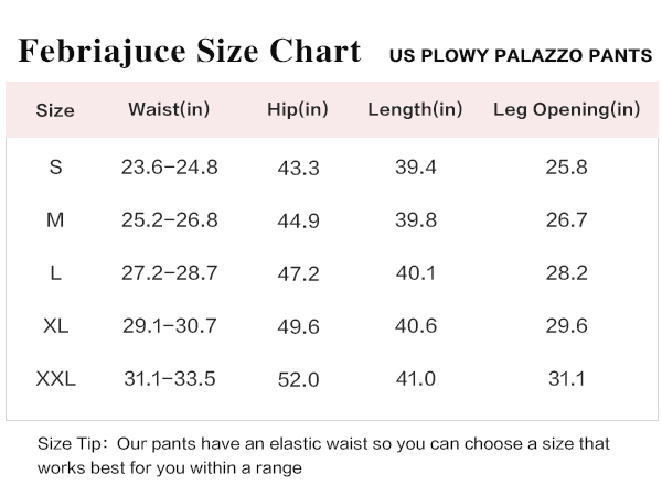 Womens High Waist Wide Leg Pants Smocked Elastic Waist Flowy Palazzo Lounge Pants Loose Trousers