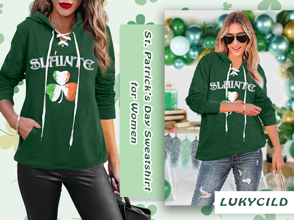 St. Patrick''s Day Sweatshirt for Women