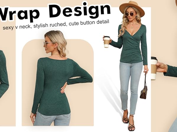 v neck tops