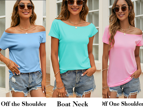 off the shoulder t-shirt