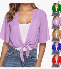 Womens Summer Open Front Cardigan 