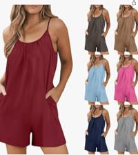 Women''s Summer Casual Sleeveless Rompers 