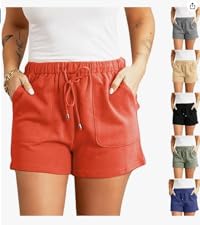 Summer Casual Elastic Waist Shorts 