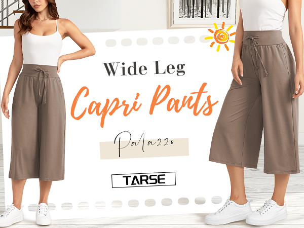 wide leg capris