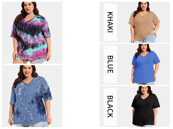 plus size shirts for women blouse v neck shirt basic casual tops summer spring short sleeve