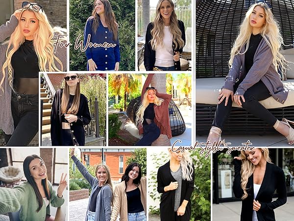 lightweight sweater cardigan for women