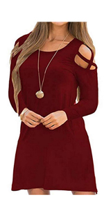 Cold shoulder Tunic Dress