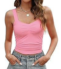 womens tank tops built in bra