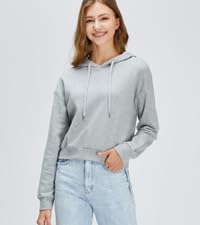 Cropped Zip Up Hoodie