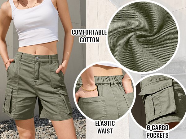 women cargo shorts