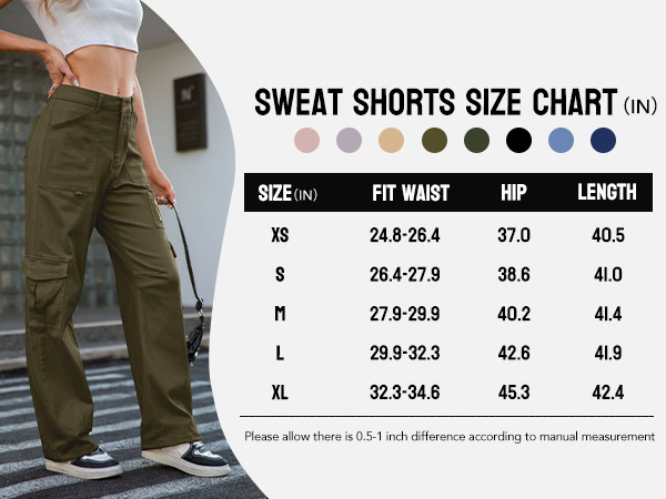 high waist cargo pants