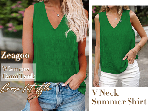 Summer Basic Tank Shirt