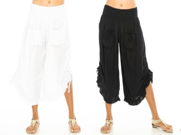 ruffle hem pants