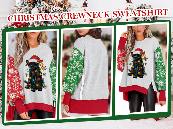 christmas sweatshirts for women