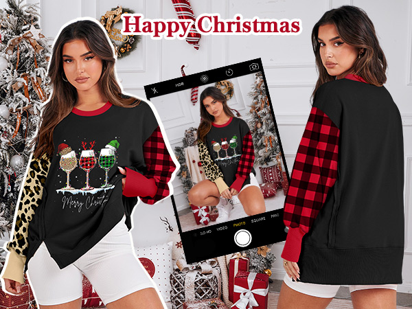 christmas sweatshirts for women