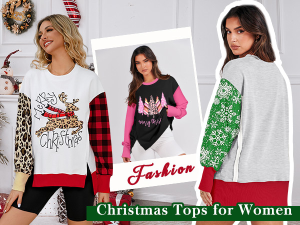 christmas sweatshirts for women