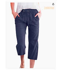 Womens Cotton Linen Pants  