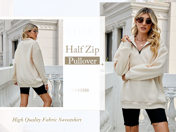 half zipper pullover