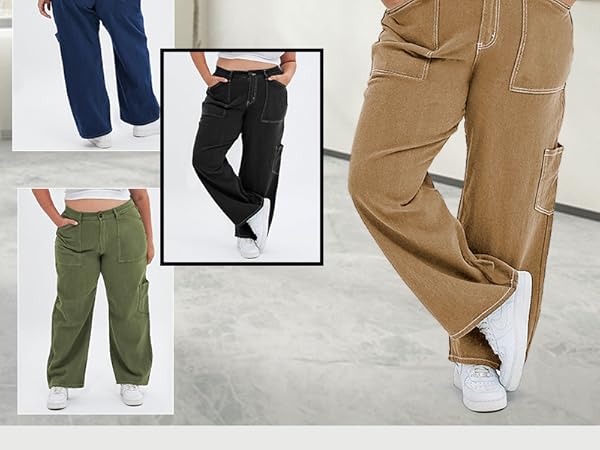 womens cargo pants with pockets pants for women