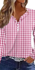 Long Sleeve Button Down Shirts for Women 2024