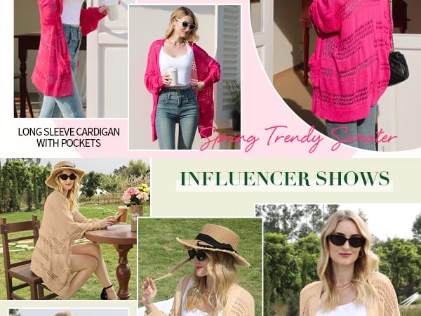 Cardigan Sweaters for Women Spring Trendy