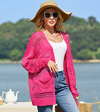 Crochet Long Sleeve Cardigan