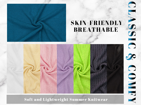 Soft and Lightweight Summer Knitwear