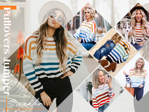 fall sweaters striped sweater oversized sweater cute sweaters halloween sweater