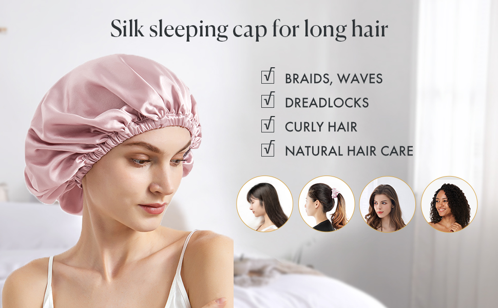 silk bonnet for curly hair