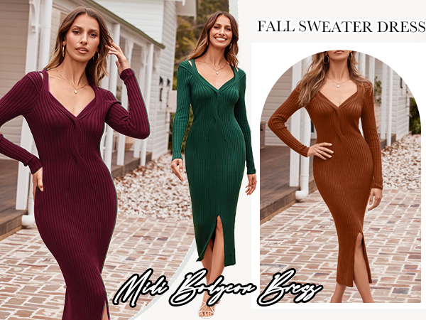 knit midi dresses