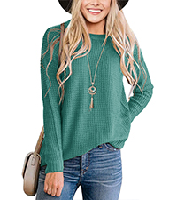 waffle knit sweater