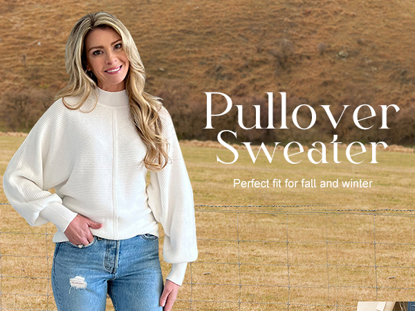 casual long sleeve sweater for women