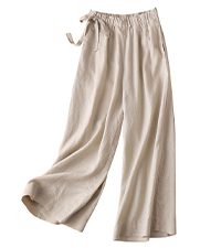 drawstring linen pants