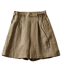 linen blend shorts