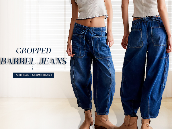 barrel denim jeans