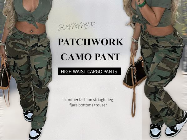 green camo cargo pants