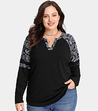 plus size long sleeve tops