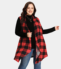 plus size vest cardigan